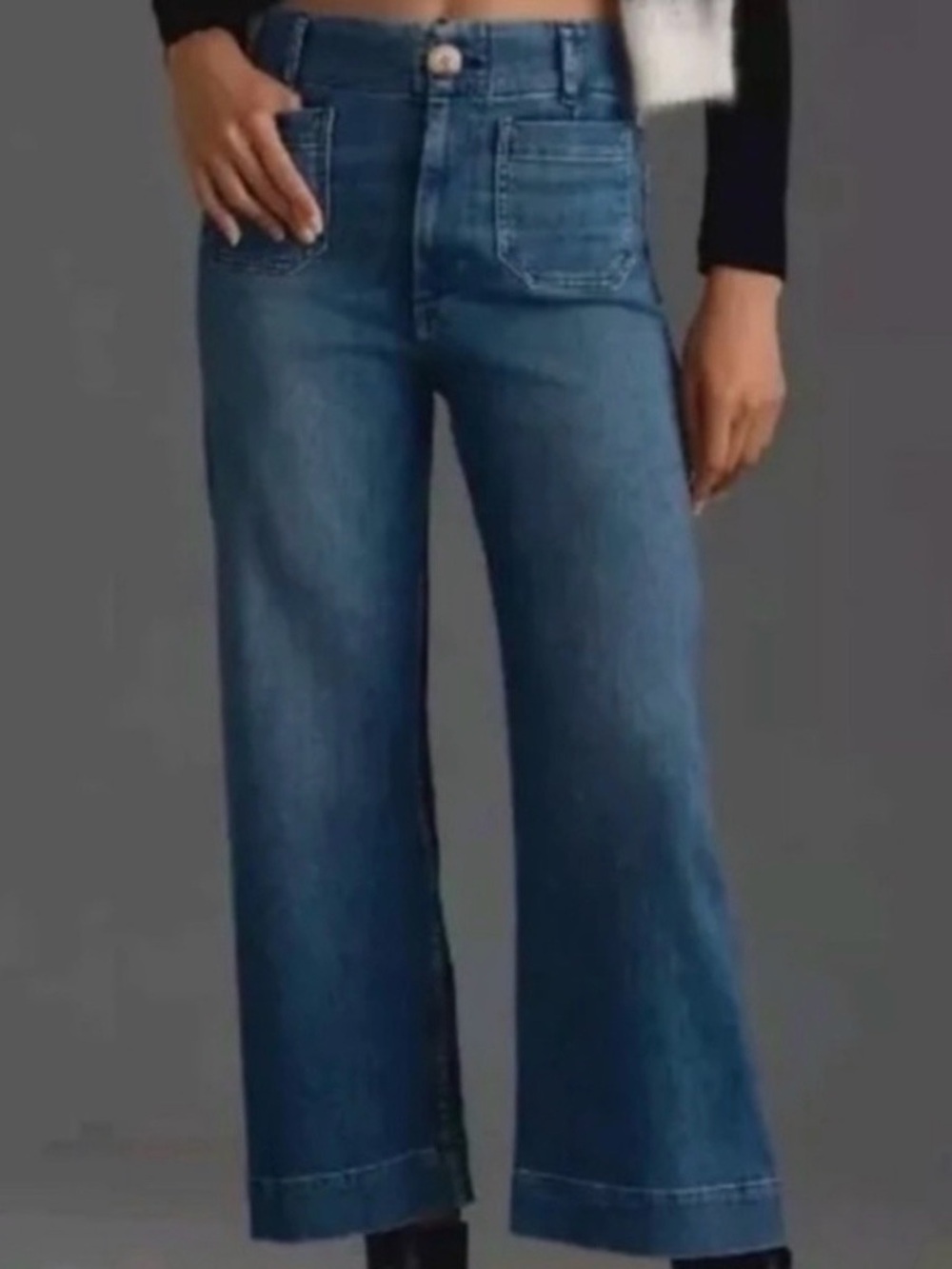 Anthropologie Maeve Colette cropped Jeans - Blue sz 27